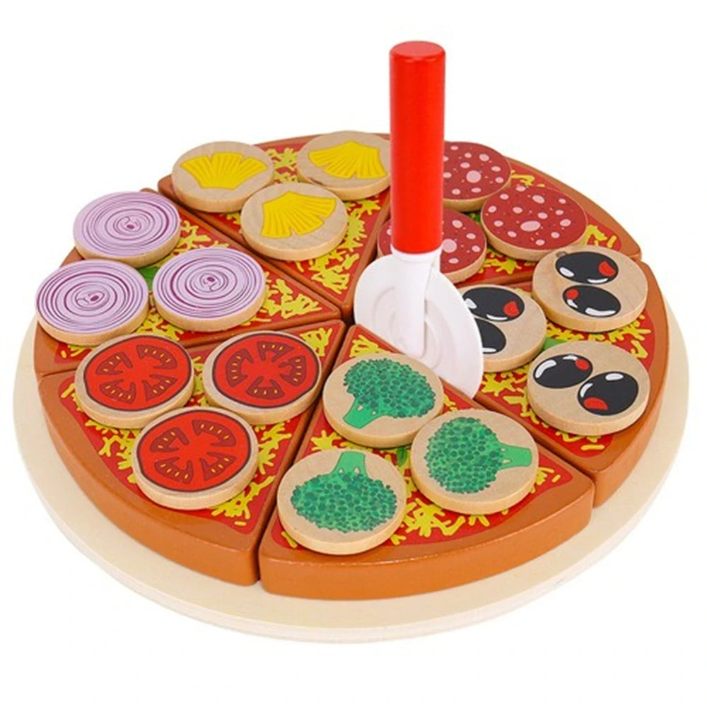 Dřevěná pizza 27 dílů – 22471