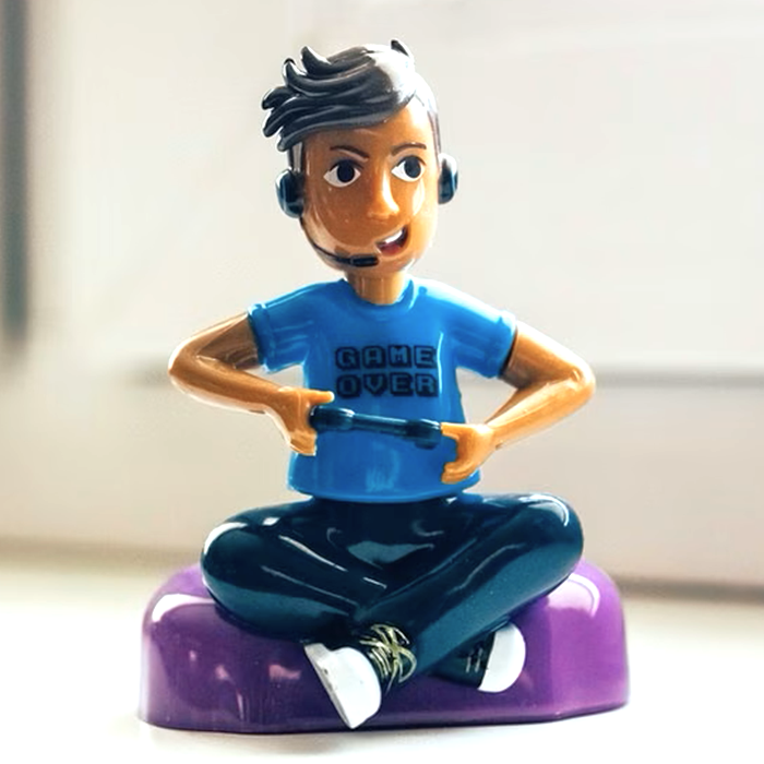 Solární figurka Gamer – pohyblivý dárek pro hráče a fanoušky her