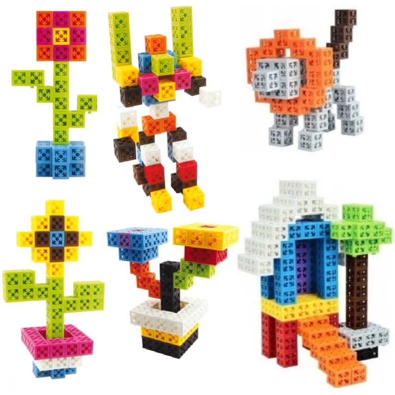 Stavebnice s kreativními bloky 2x2x2cm 160 ks - Kruzzel 26377