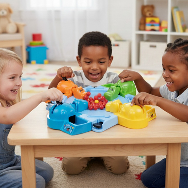 Arkádová hra „Hladoví hroši“ 2-4 hráči – Hungry Hippos