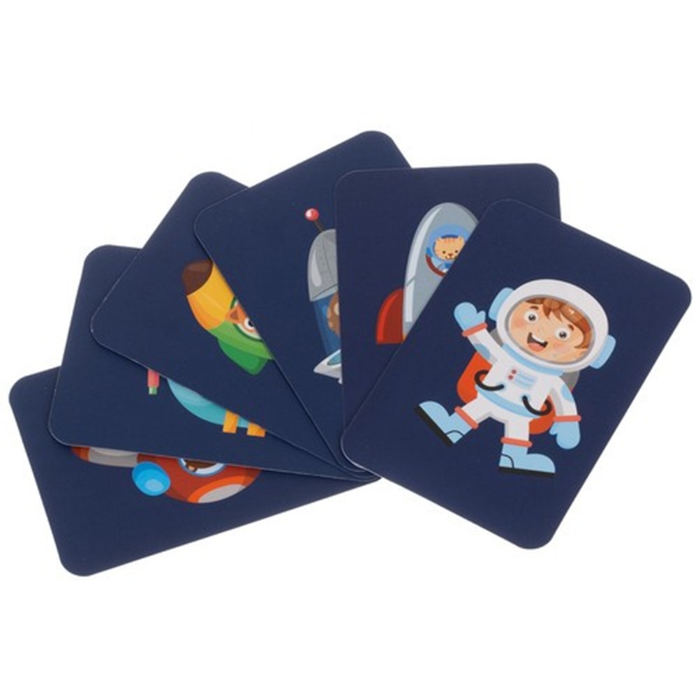 Magnetická tabulka a puzzle s tématem vesmíru v knížce - 24731