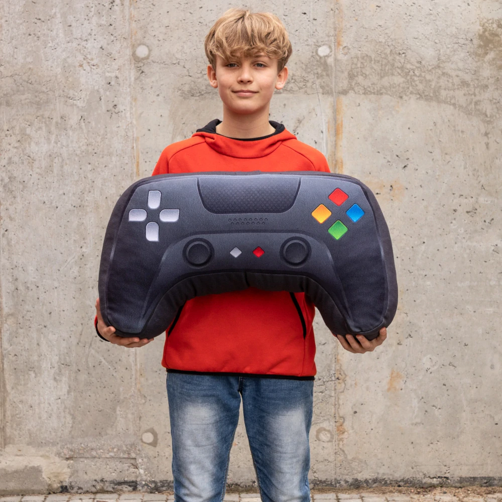 Velký hudební polštář 64x35cm Gamepad - polštář s reproduktorem pro hráče