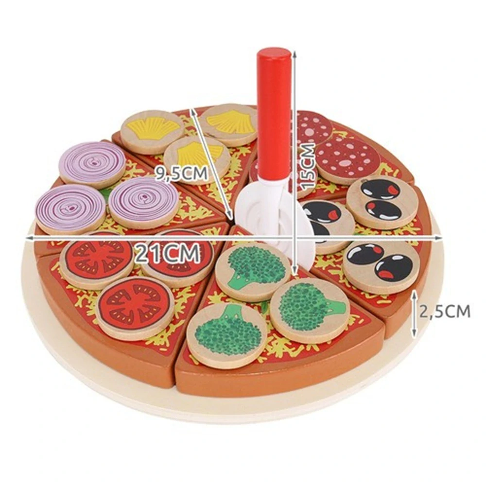 Dřevěná pizza 27 dílů – 22471