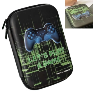 Pevný penál s plastickým vyobrazením – Gamepad