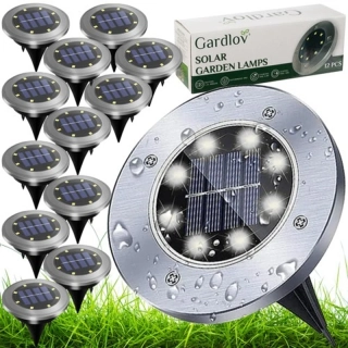 Solární zahradní osvětlení GARDLOV 24001 – 12 elegantních LED lamp