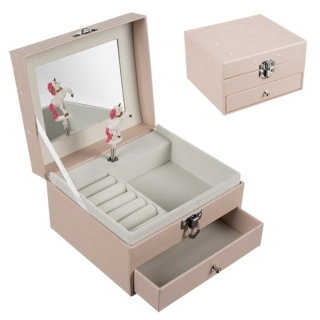 Hrající dětská šperkovnice se šuplíčkem - TANČÍCÍ JEDNOROŽEC