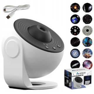 LED vesmírný projektor s 12 vyměnitelnými diapozitivy - 24941