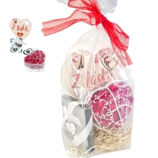 Balíček z lásky FOR YOU – mýdlové srdce a záložka do knížky – Darot